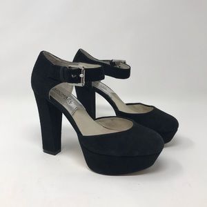 MICHAEL Michael Kors Sierra Suede Platform Heel 6
